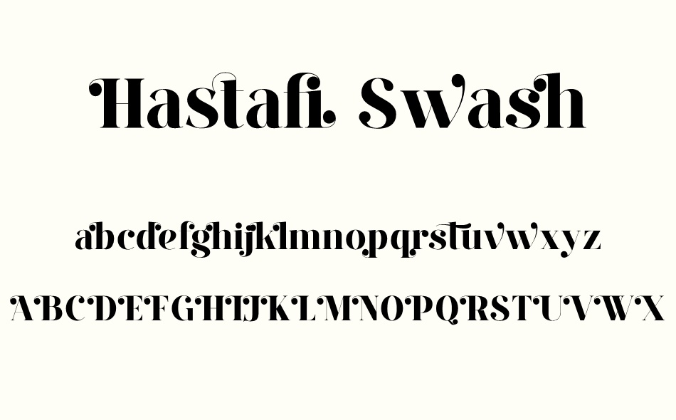 Hastafi font