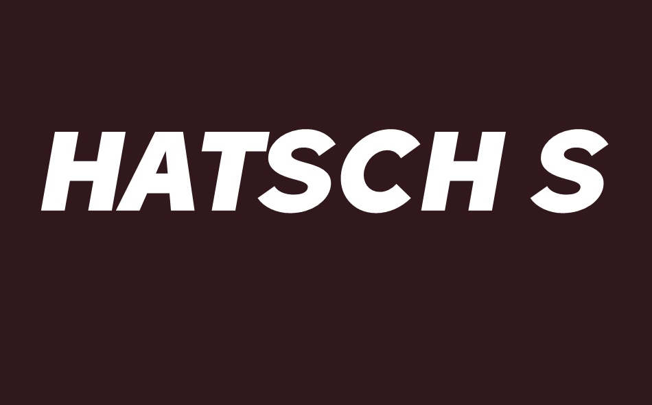 Hatsch Sans font big