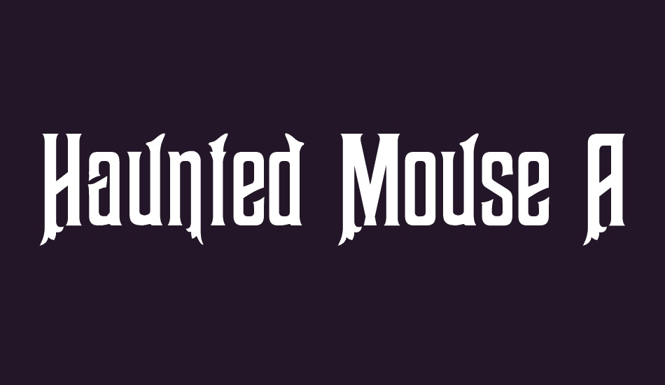 Haunted Mouse Alt font big
