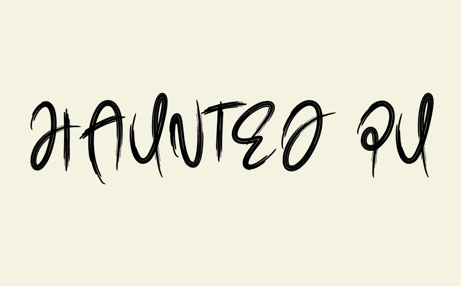 Haunted Pumpkin font big