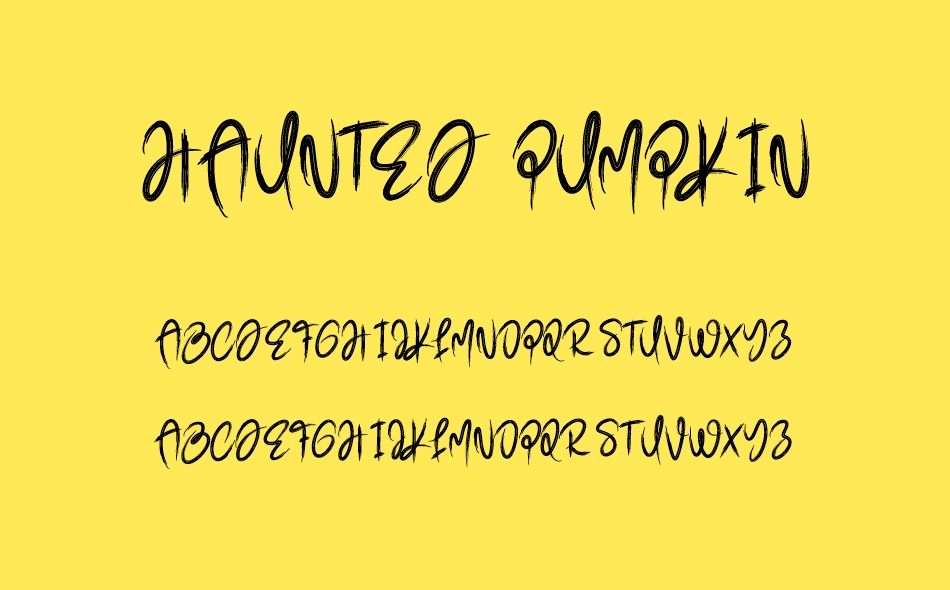 Haunted Pumpkin font