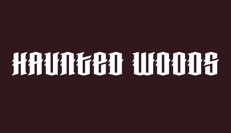 Haunted Woods Demo font big