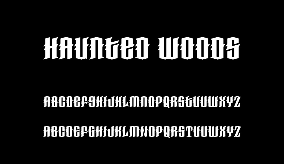 Haunted Woods Demo font