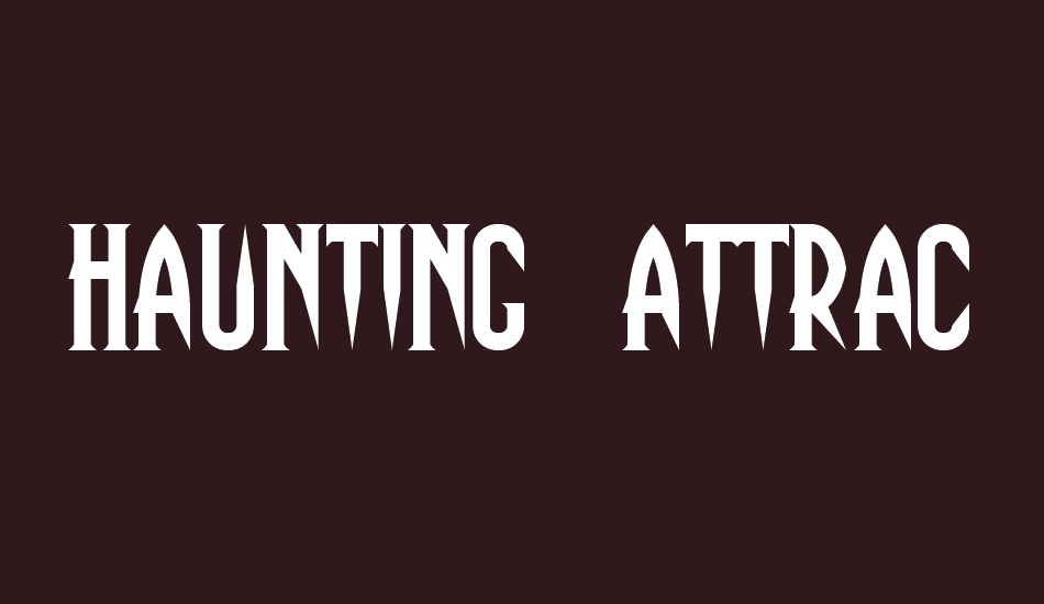 Haunting Attraction font big