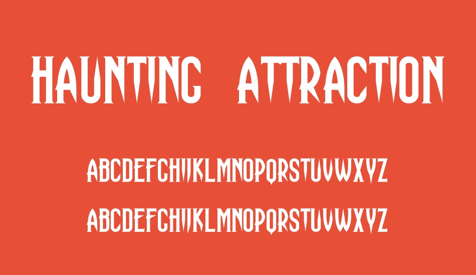 Haunting Attraction font