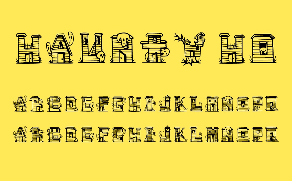 Haunty Housies font