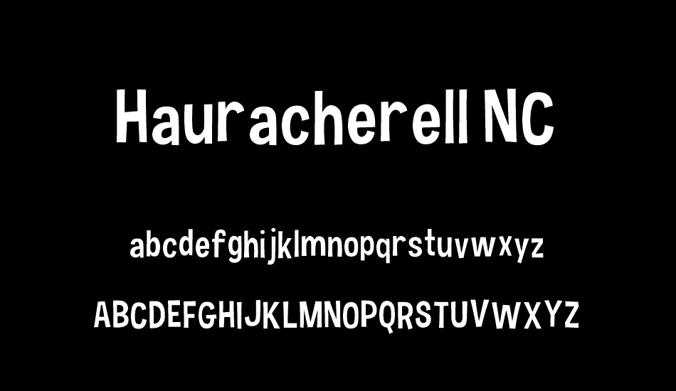 Hauracherell NC font