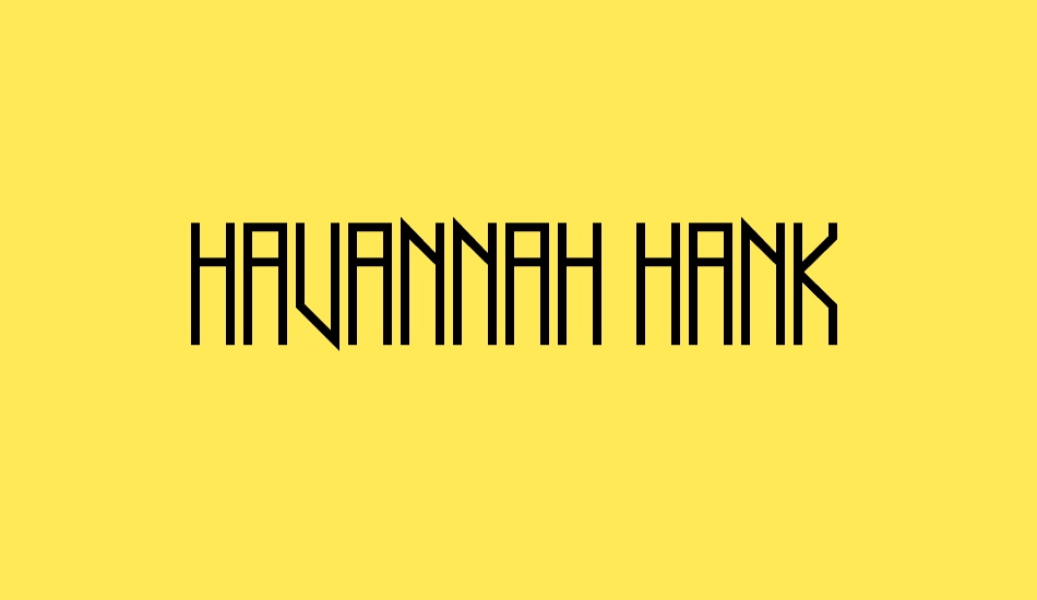 Havannah Hank font big