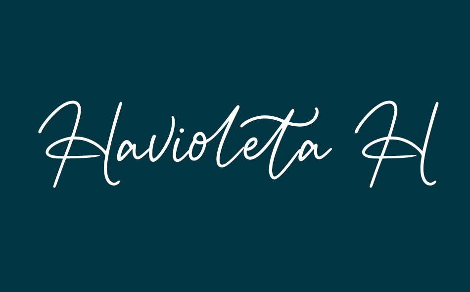 Havioleta Handwritten font big