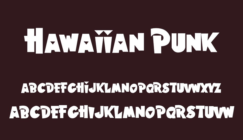 Hawaiian Punk font