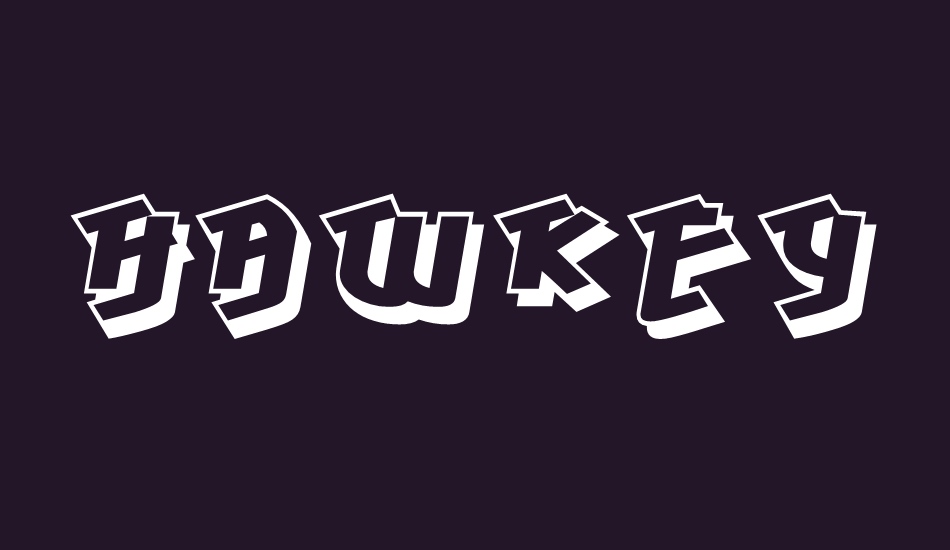 Hawkeye font big