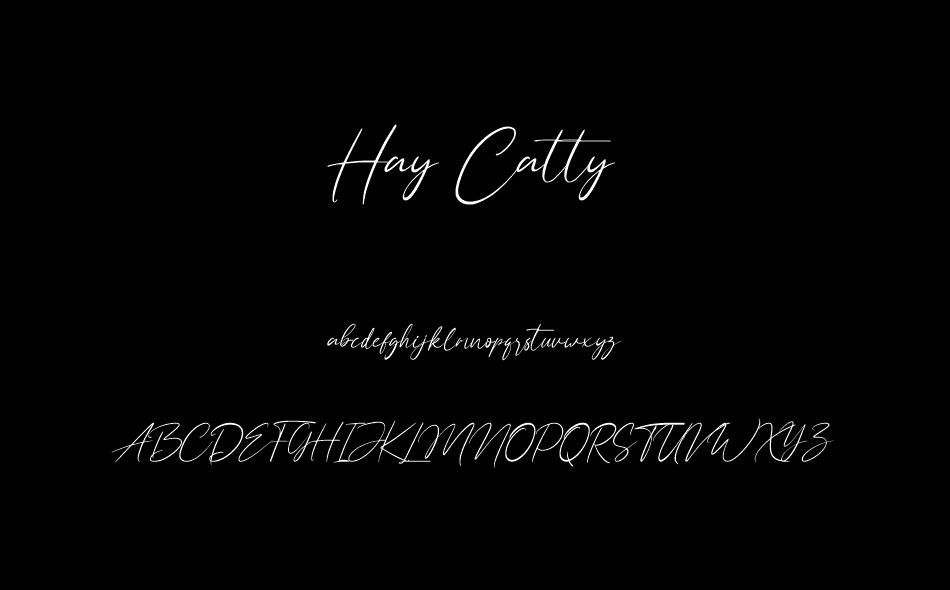 Hay Catty font