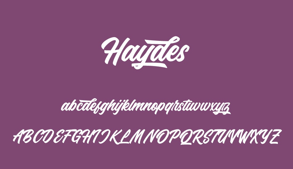 haydes font