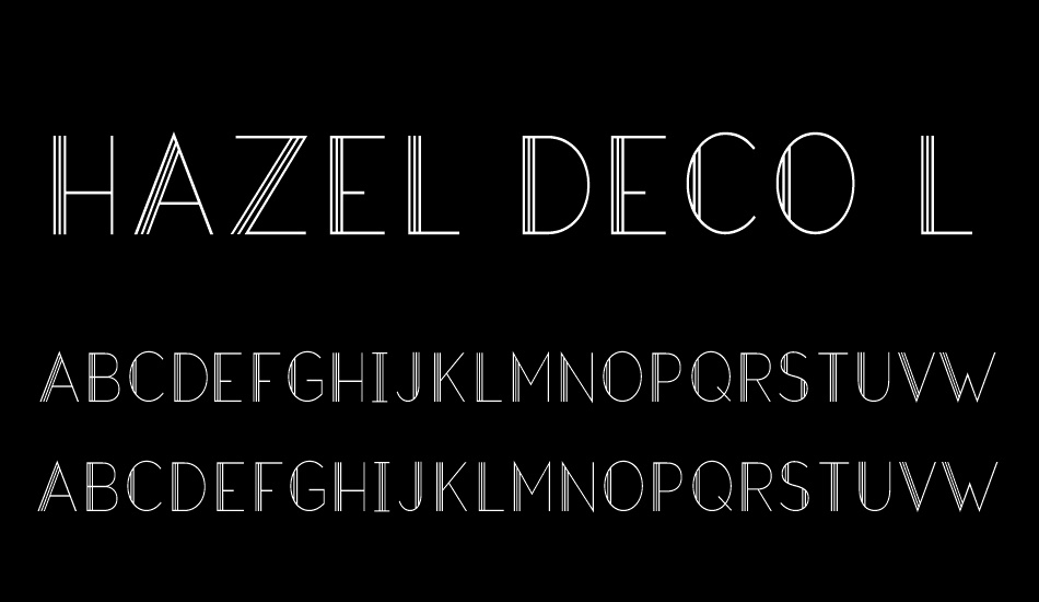 Hazel Deco Light font