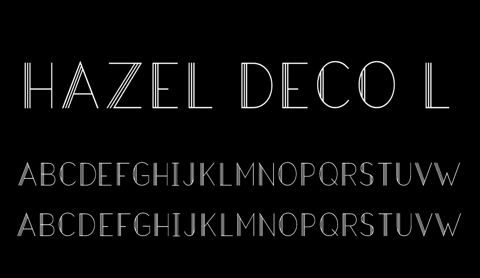 Hazel Deco Light font