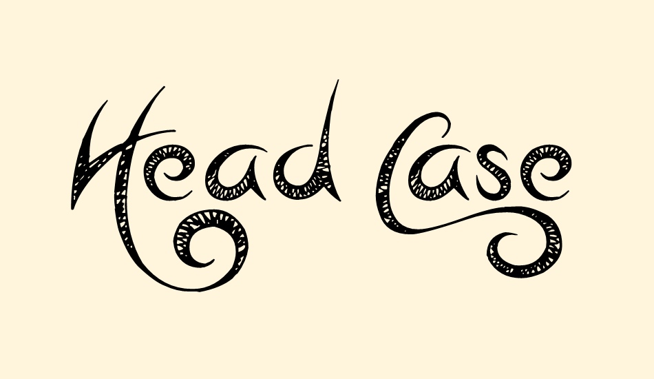 Head Case font big