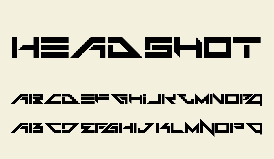 Headshots font