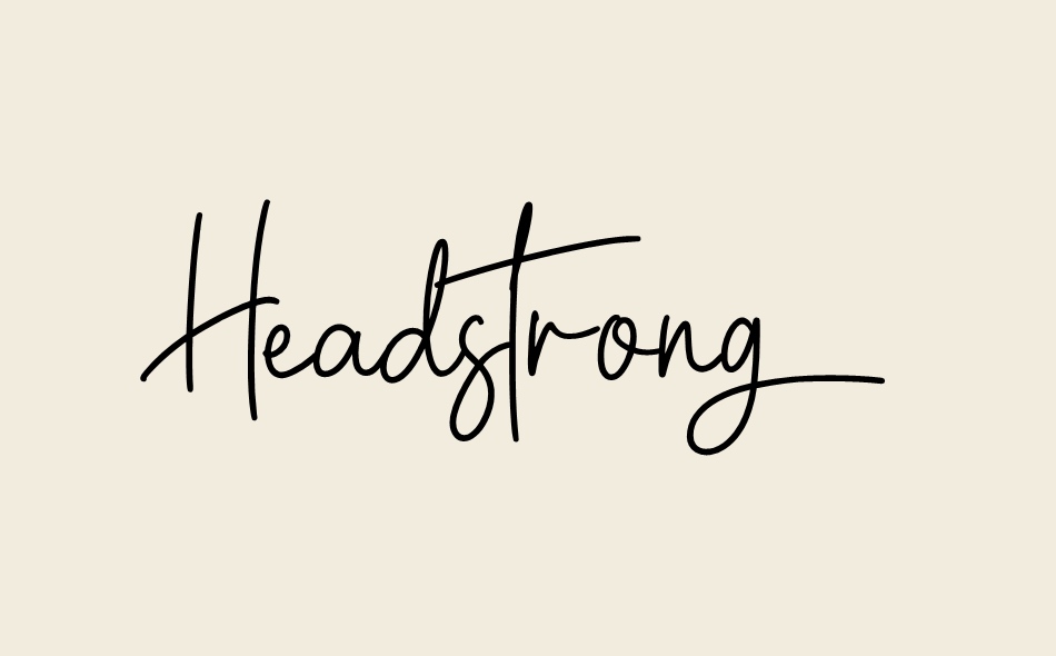 Headstrong font big