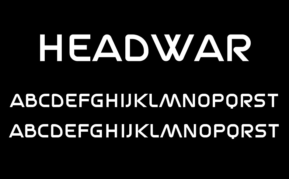 Headwar font