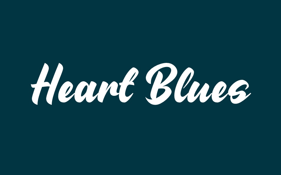 Heart Blues font big