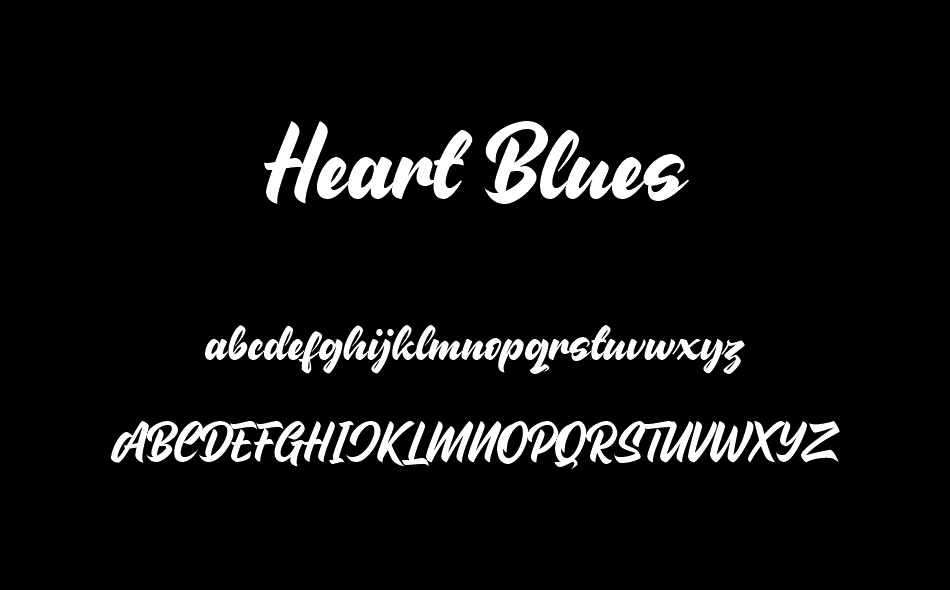 Heart Blues font