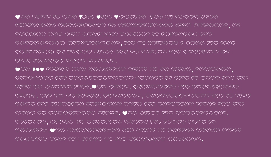 HEART shapes font 1