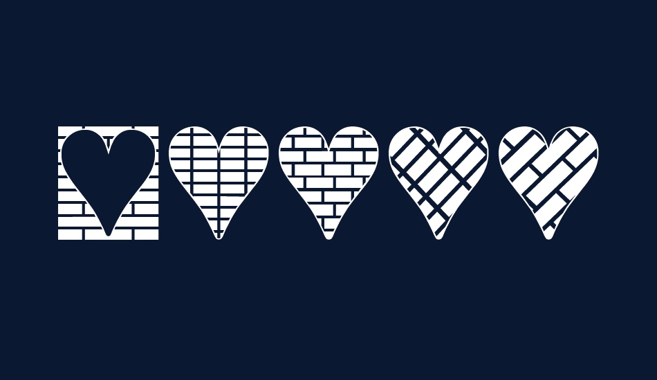 Heart Things 3 font big