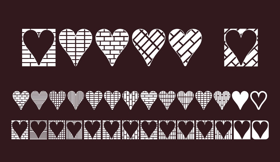 Heart Things 3 font