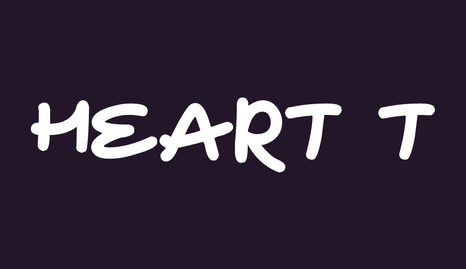 Heart To Heart font big