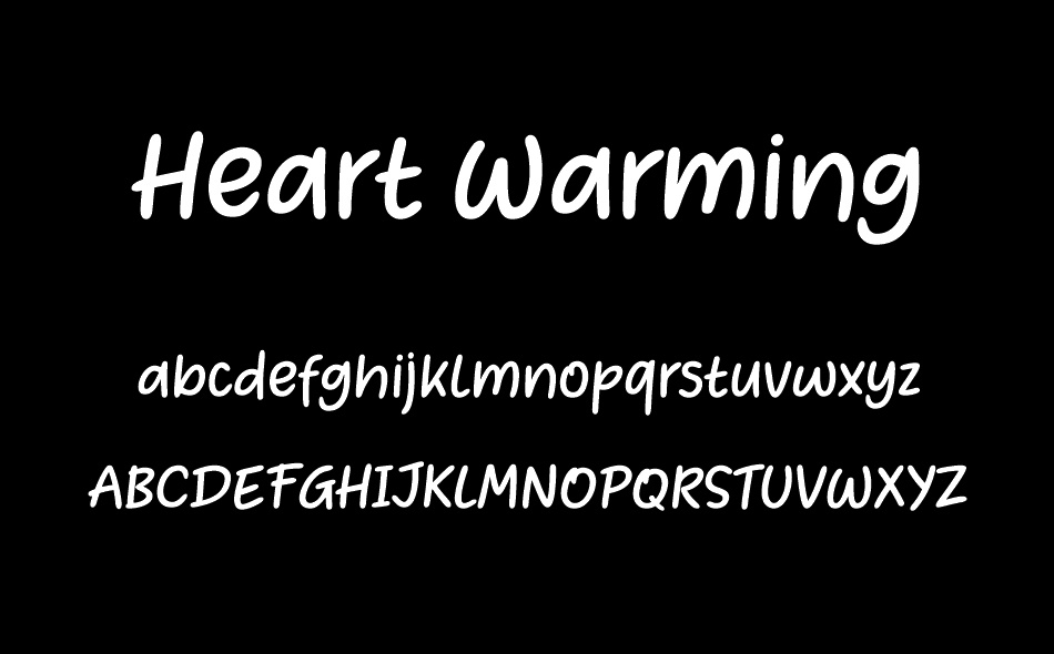 Heart Warming Extra font