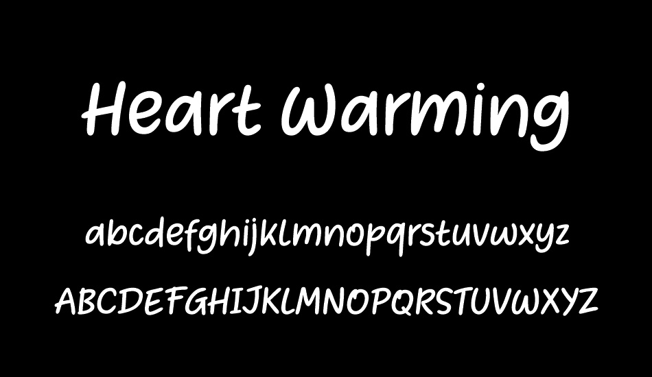 Heart Warming font