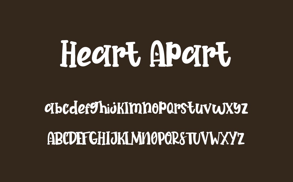 Heart Apart font