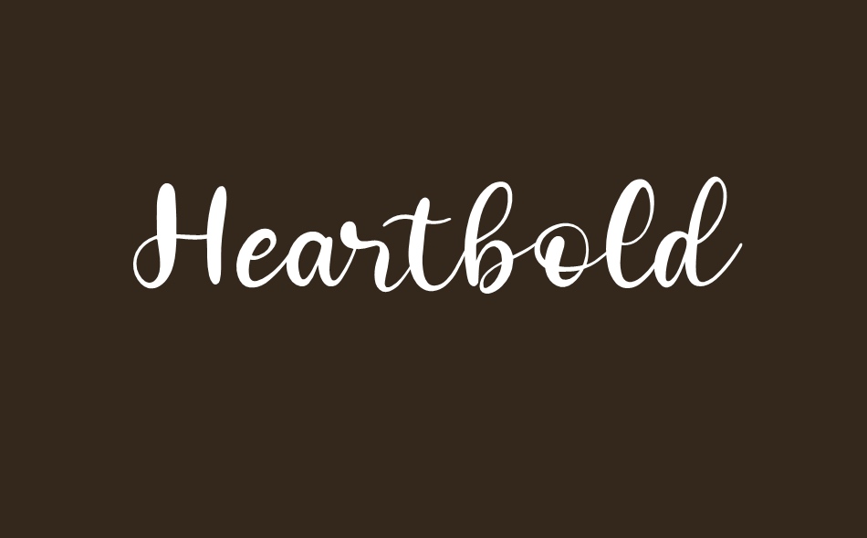 Heartbold font big