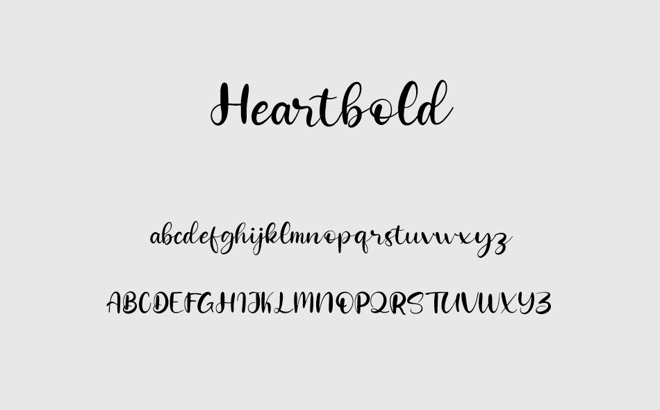 Heartbold font