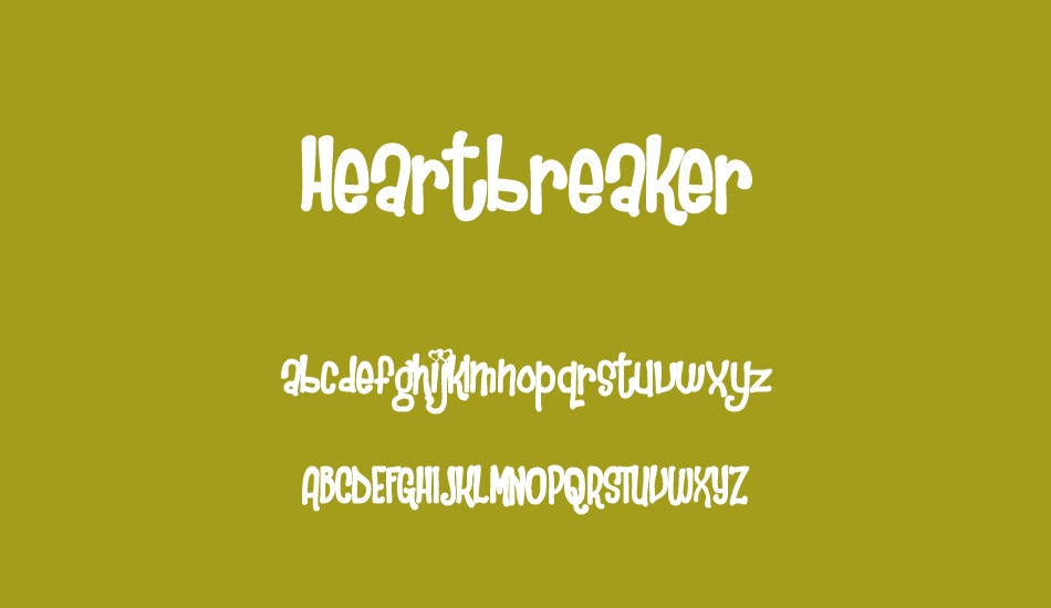 Heartbreaker font