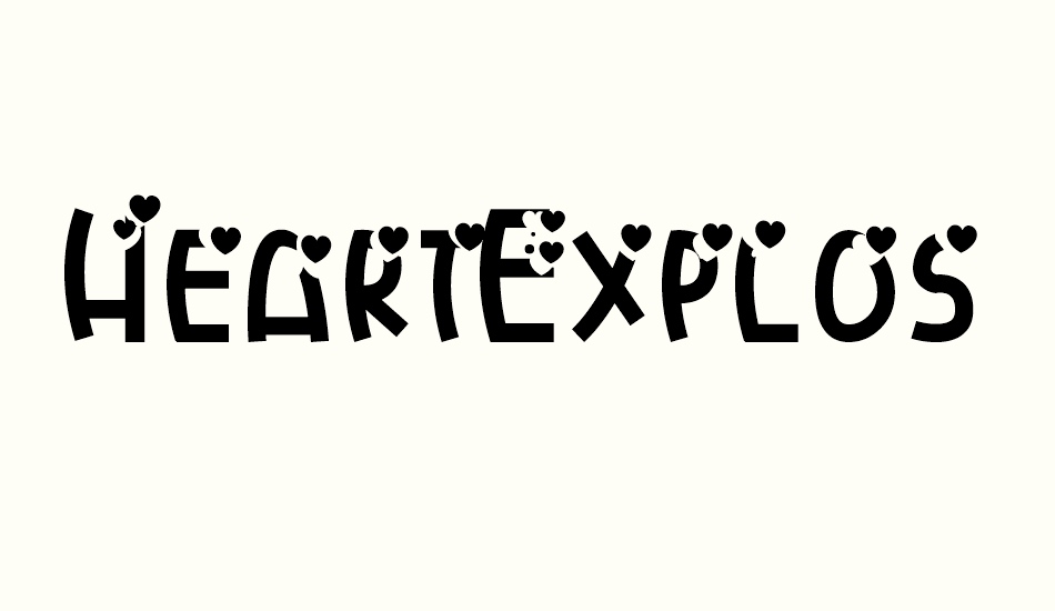 HeartExplosion font big