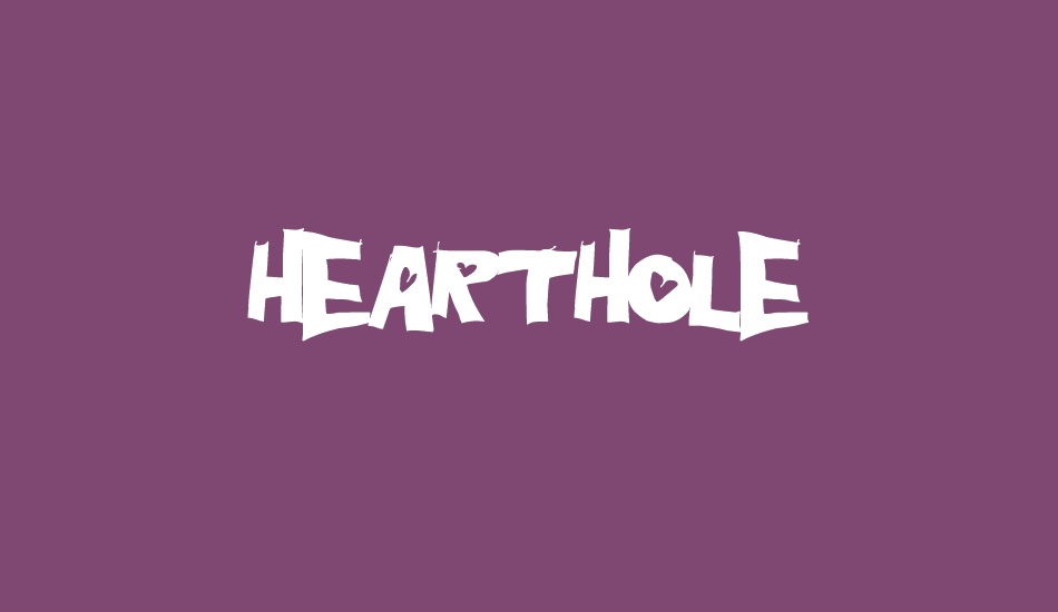 HeartHole font big
