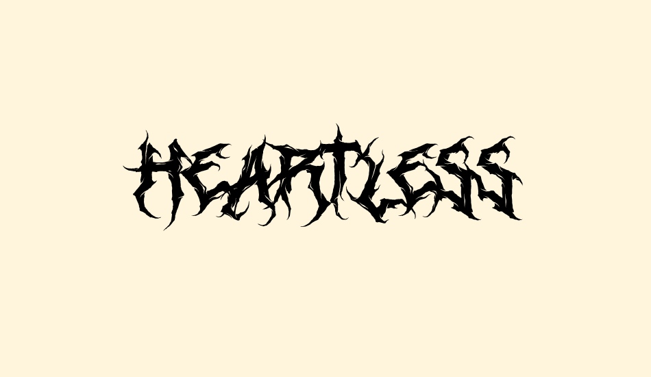 Heartless font big