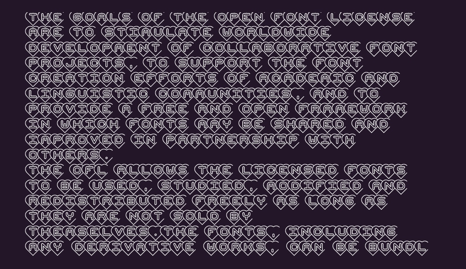 Hearts (BRK) font 1