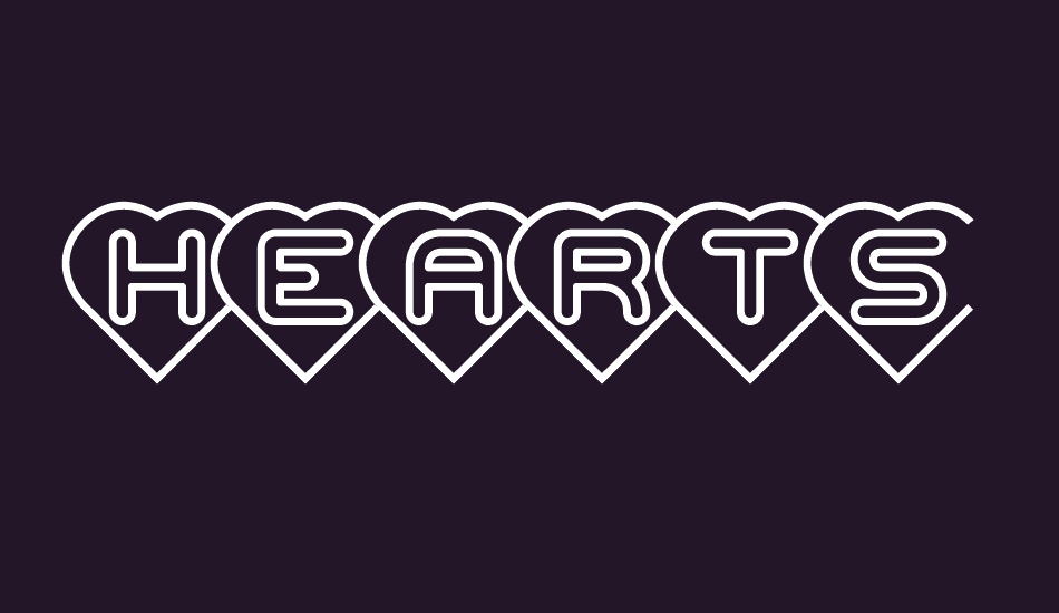 Hearts (BRK) font big