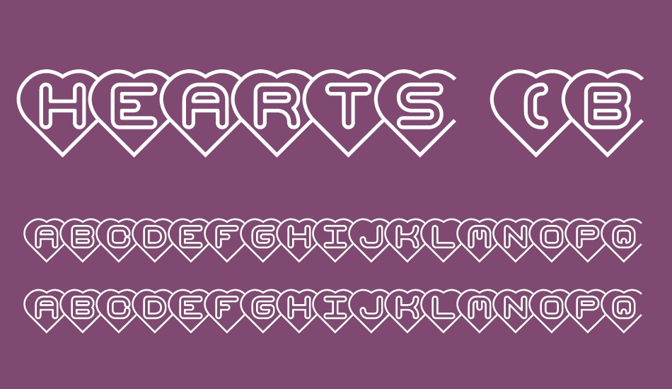 Hearts (BRK) font