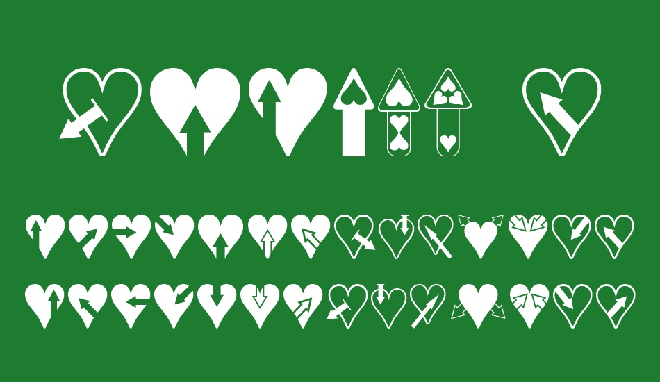 Hearts n Arrows font