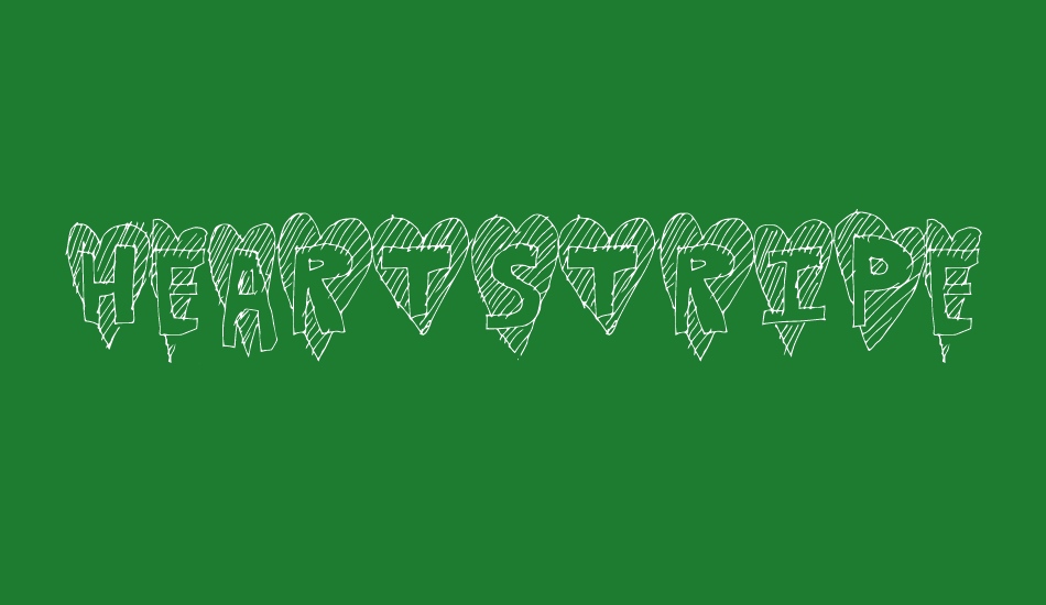 HeartStripe font big