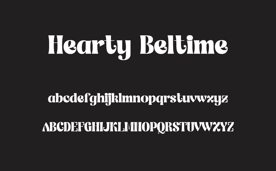 Hearty Beltime font