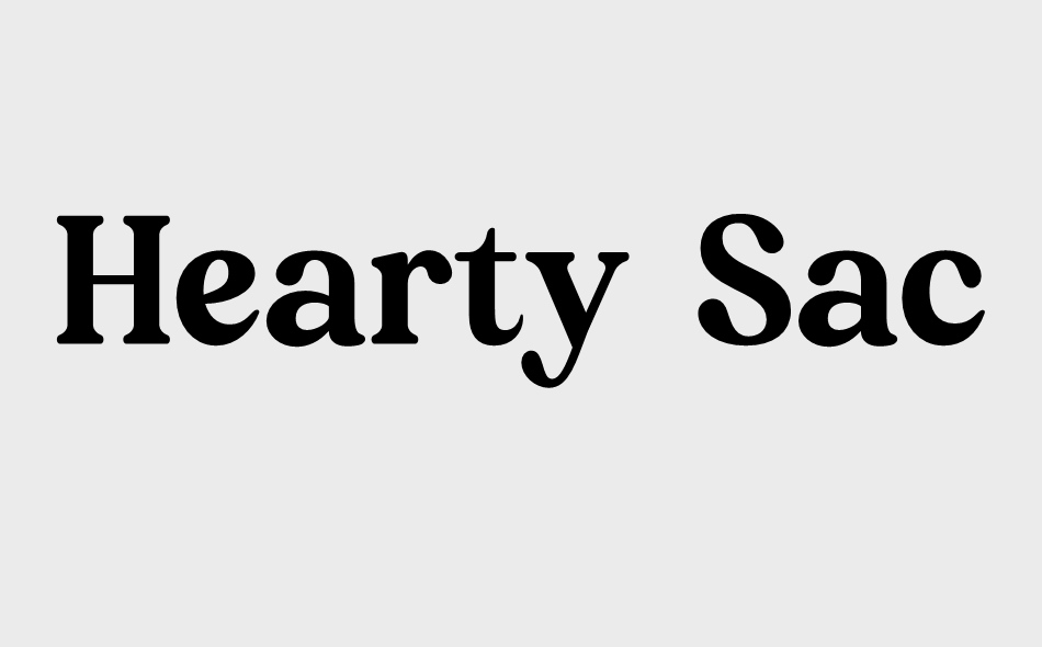 Hearty Sacred font big