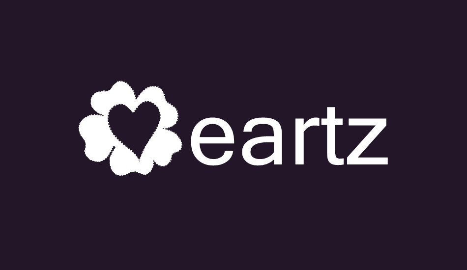 Heartz font big