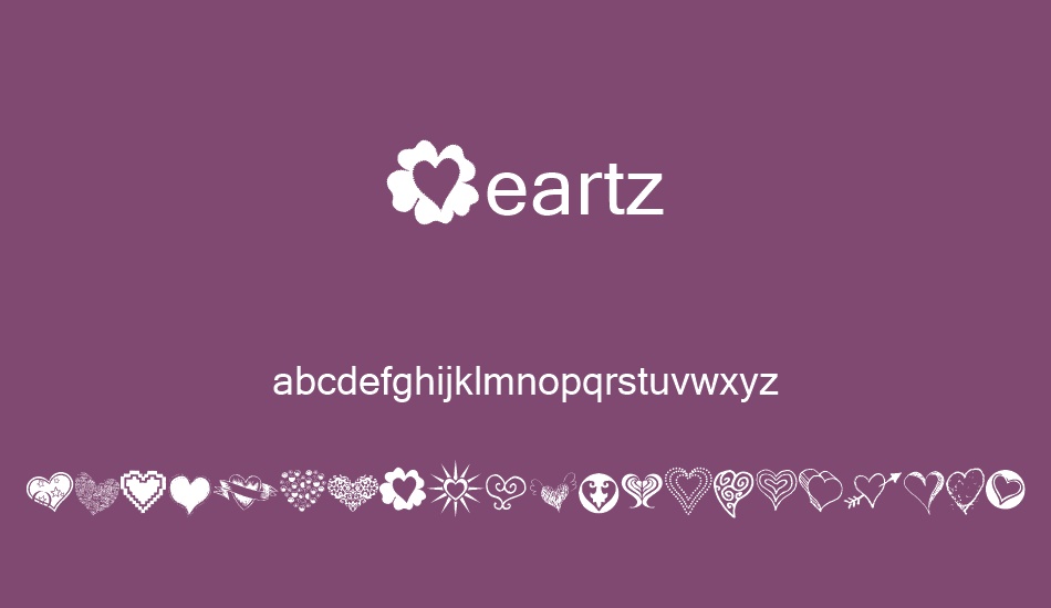 Heartz font