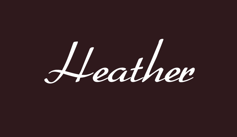 Heather font big