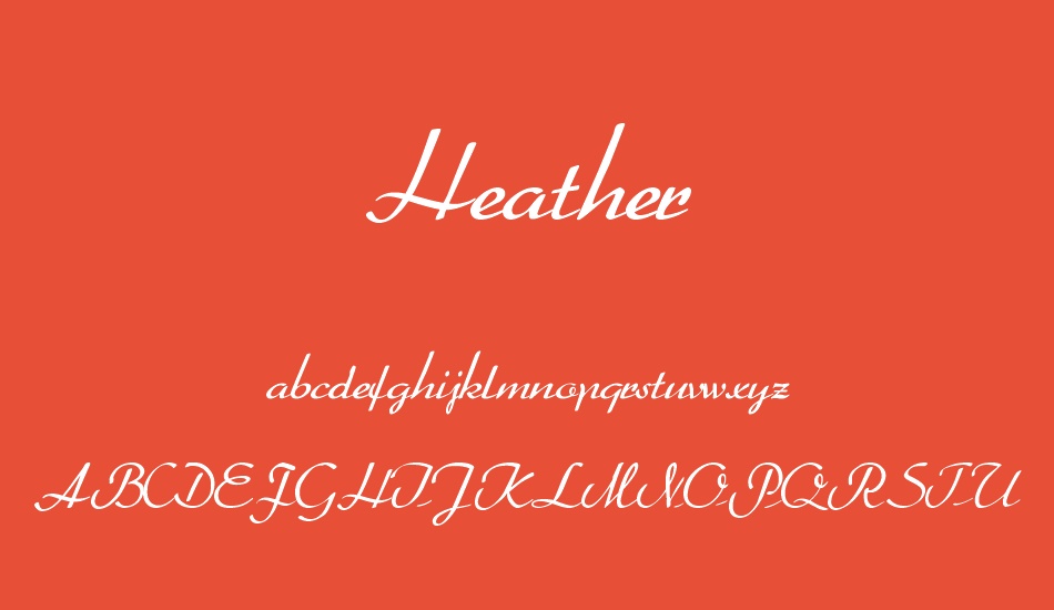 Heather font