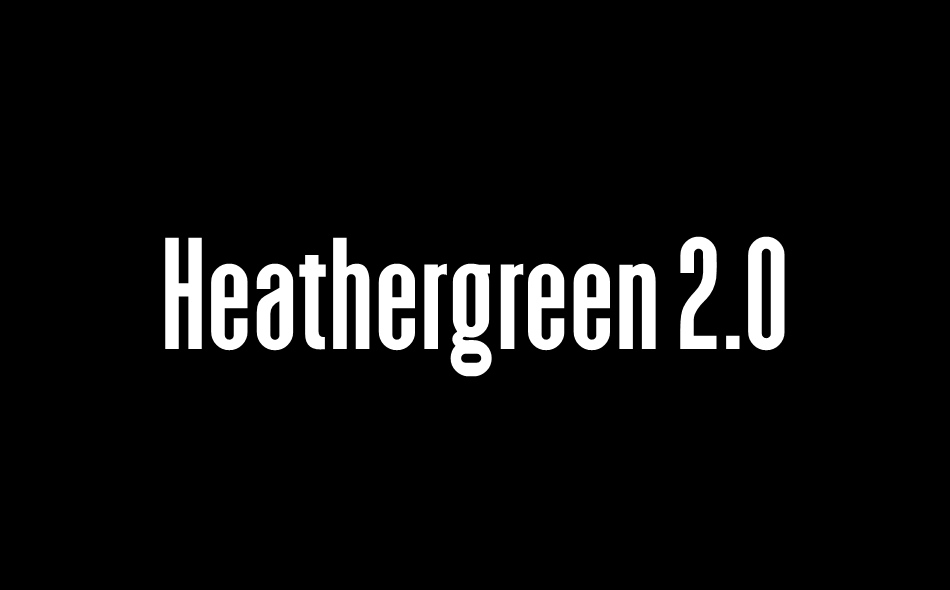 Heathergreen 2.0 font big